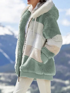 Casual Fleece Hooded Plush Coat