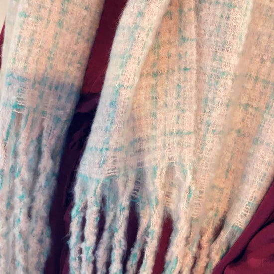 Coco Tweed Fringed Scarf