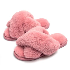 Winter Women's Home Indoor Fuzzy Slippers