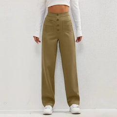 Women's High- Waisted Casual Pants