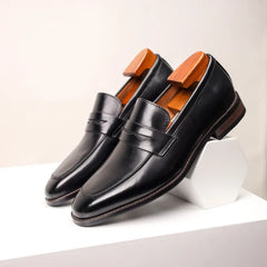 Men's Business Leather Slip-Ons