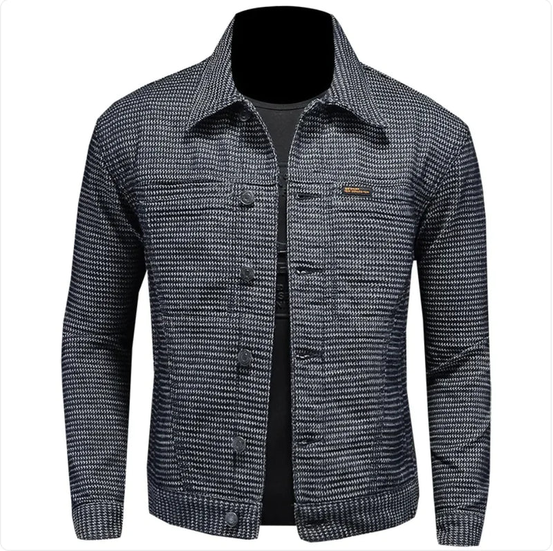 Men's Casual Denim Motorcycle Jacket