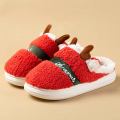 Warm, Soft & Plush Holiday Slippers