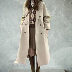 Womens Elegant Trench Coat for Winter