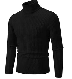 Men's High Collar Pullover Sweater