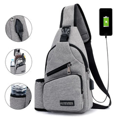 Sling Bag With USB Charging Port