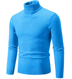 Men's High Collar Pullover Sweater