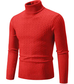 Men's High Collar Pullover Sweater