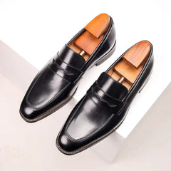 Men's Business Leather Slip-Ons