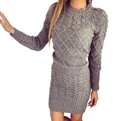 Womens Winter Knit Dress