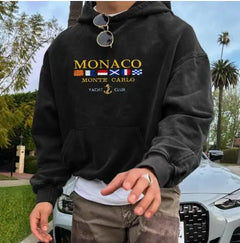 Mens Monaco relax fit casual hoodie