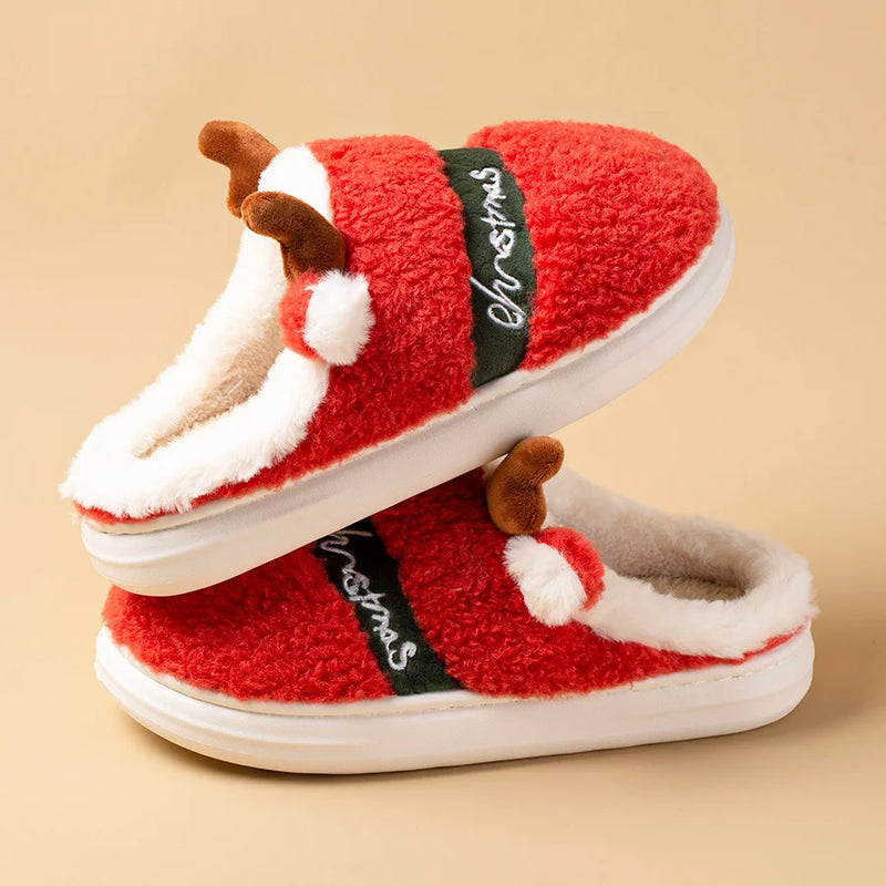 Warm, Soft & Plush Holiday Slippers