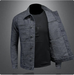 Men's Casual Denim Motorcycle Jacket