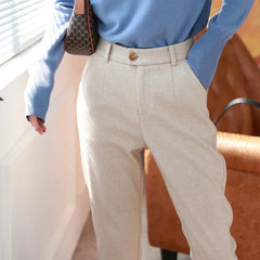 Women's Woolen Dress Casual Pants