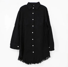 Women's Fringe Edge Denim Shirt