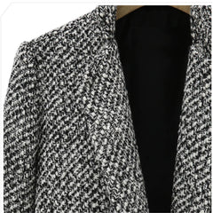 Women's European Houndstooth Wool Coat