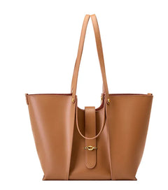 womens elegant essential travel leather tote