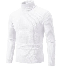 Men's High Collar Pullover Sweater