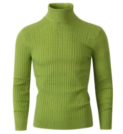 Men's High Collar Pullover Sweater