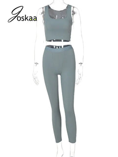 Women's Two Piece Set Solid Pants Suit