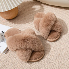 Winter Women's Home Indoor Fuzzy Slippers