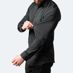 New Men's Elastic Business Shirt