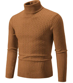 Men's High Collar Pullover Sweater